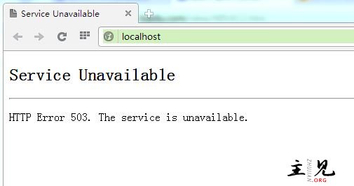 问题：iis中 出现HTTP Error 503. The service is unavailable